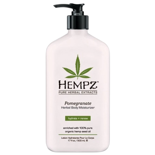 POMEGRANATE HERBAL BODY MOISTURIZER Увлажняющее молочко для тела HEMPZ с ароматом граната Hempz